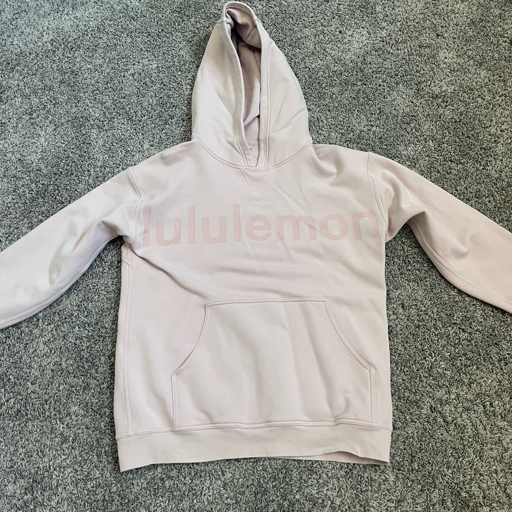 light pink lulu lemon sweatshirt